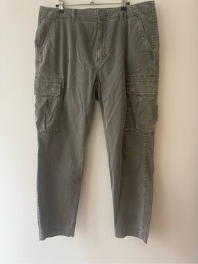 Vintage Eddie Bauer Olive Cargo Utility Pants Sz 14 Hiking Outdoors
